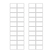 40655 - Label Size 38mm x 24mm - 40 label(s) per sheet 