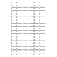 40657 - Label Size 25mm x 8mm - 114 label(s) per sheet