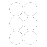 40662 - Label Size 85mm dia - 6 label(s) per sheet