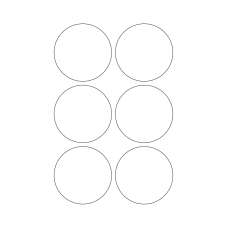 40663 - Label Size 75mm dia - 6 label(s) per sheet 