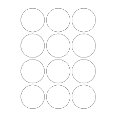 40664 - Label Size 60mm dia - 12 label(s) per sheet 
