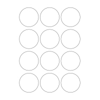 40665 - Label Size 57mm dia - 12 label(s) per sheet