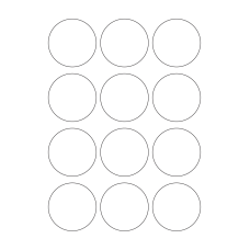 40665 - Label Size 57mm dia - 12 label(s) per sheet 