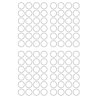 40669 - Label Size 19mm dia - 96 label(s) per sheet
