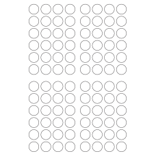 40669 - Label Size 19mm dia - 96 label(s) per sheet 