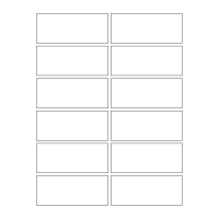 40672 - Label Size 97mm x 40mm - 12 label(s) per sheet