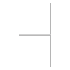40674 - Label Size 134mm x 134mm - 2 label(s) per sheet 