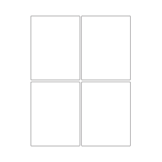 40679 - Label Size 90mm x 118mm - 4 label(s) per sheet 