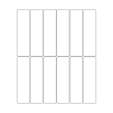 40682 - Label Size 33mm x 122mm - 12 label(s) per sheet 