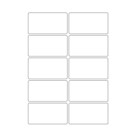 40686 - Label Size 85mm x 45mm - 10 label(s) per sheet