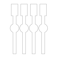 40687 - Label Size 45mm x 256mm - 4 label(s) per sheet 