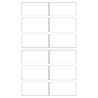 40696 - Label Size 80mm x 42mm - 3 label(s) per sheet