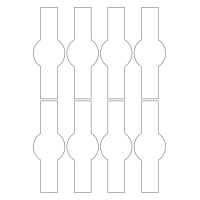 40699 - Label Size 47mm x 136mm - 8 label(s) per sheet