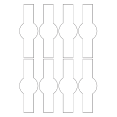 40699 - Label Size 47mm x 136mm - 8 label(s) per sheet 