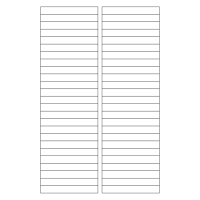 40706 - Label Size 85mm x 11mm - 50 label(s) per sheet