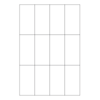 40707 - Label Size 45mm x 90mm - 12 label(s) per sheet