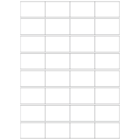 40709 - Label Size 52.5mm x 33.5mm - 32 label(s) per sheet