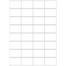 40709 - Label Size 52.5mm x 33.5mm - 32 label(s) per sheet 
