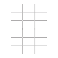 40711 - Label Size 60.5mm x 41mm - 18 label(s) per sheet