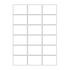 40711 - Label Size 60.5mm x 41mm - 18 label(s) per sheet 