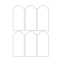 40714 - Label Size 54mm x 121mm - 6 label(s) per sheet