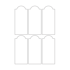 40714 - Label Size 54mm x 121mm - 6 label(s) per sheet 