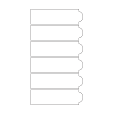 40715 - Label Size 136mm x 39mm - 6 label(s) per sheet 