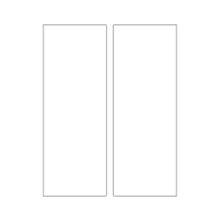 40716 - Label Size 85mm x 230mm - 2 label(s) per sheet