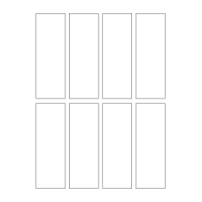 40717 - Label Size 43mm x 125mm - 8 label(s) per sheet 