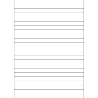 40720 - Label Size 105mm x 12.84mm - 46 label(s) per sheet