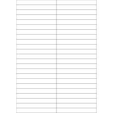 40720 - Label Size 105mm x 12.84mm - 46 label(s) per sheet 
