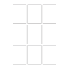 40723 - Label Size 57.8mm x 81.2mm - 9 label(s) per sheet 