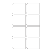 40724 - Label Size 77mm x 62mm - 8 label(s) per sheet