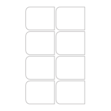 40724 - Label Size 77mm x 62mm - 8 label(s) per sheet 