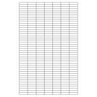 40727 - Label Size 25.431mm x 6.376mm - 308 label(s) per sheet