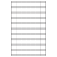 40727 - Label Size 25.431mm x 6.376mm - 308 label(s) per sheet 