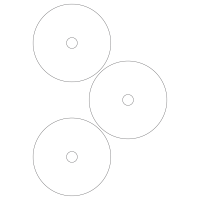 40728 - Label Size 115mm dia - 3 label(s) per sheet