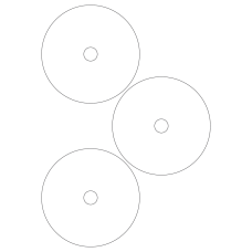 40728 - Label Size 115mm dia - 3 label(s) per sheet 