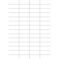 40729 - Label Size 52mm x 21mm - 56 label(s) per sheet