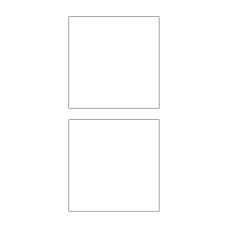 40730 - Label Size 117mm x 118.5mm - 2 label(s) per sheet