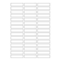 40737 - Label Size 60mm x 13mm - 45 label(s) per sheet