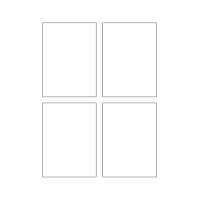 40738 - Label Size 80mm x 110mm - 4 label(s) per sheet