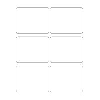 40741 - Label Size 98mm x 77mm - 6 label(s) per sheet