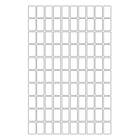 40742 - Label Size 15.8mm x 25.4mm - 100 label(s) per sheet