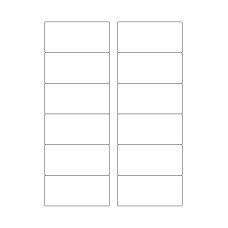 40743 - Label Size 85mm x 40mm - 12 label(s) per sheet 