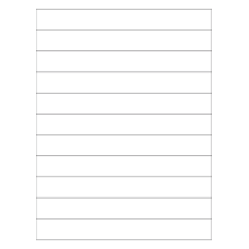 40745 - Label Size 210mm x 25mm - 11 label(s) per sheet 