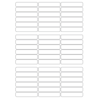 40747 - Label Size 66mm x 13mm - 54 label(s) per sheet