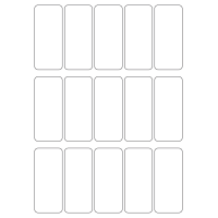 40749 - Label Size 38mm x 88mm - 15 label(s) per sheet