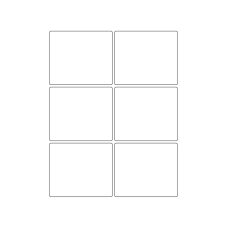 40751 - Label Size 82mm x 70mm - 6 label(s) per sheet 