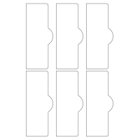 40753 - Label Size 57mm x 140mm - 6 label(s) per sheet